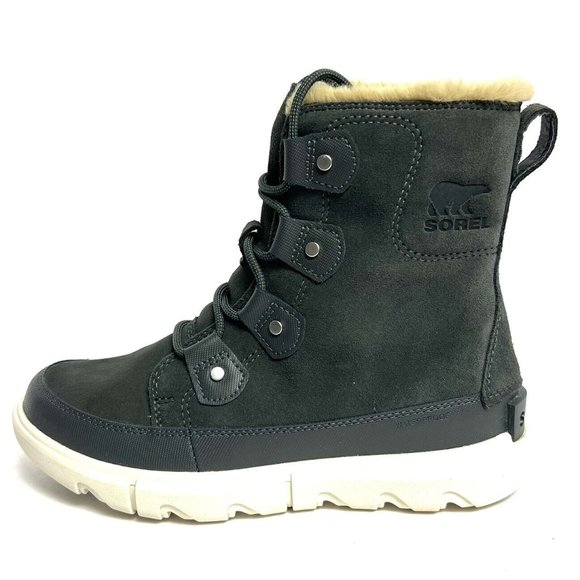 Sorel Womens Explorer II Joan Faux Fur Waterproof Boot Gray M